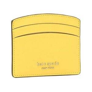 Kate Spade Morning Light Yellow Leather Spencer Cardholder